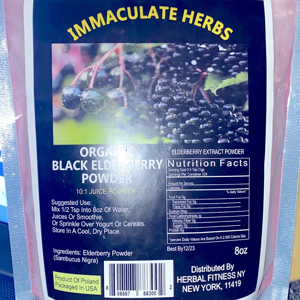 Organic Elderberry powder